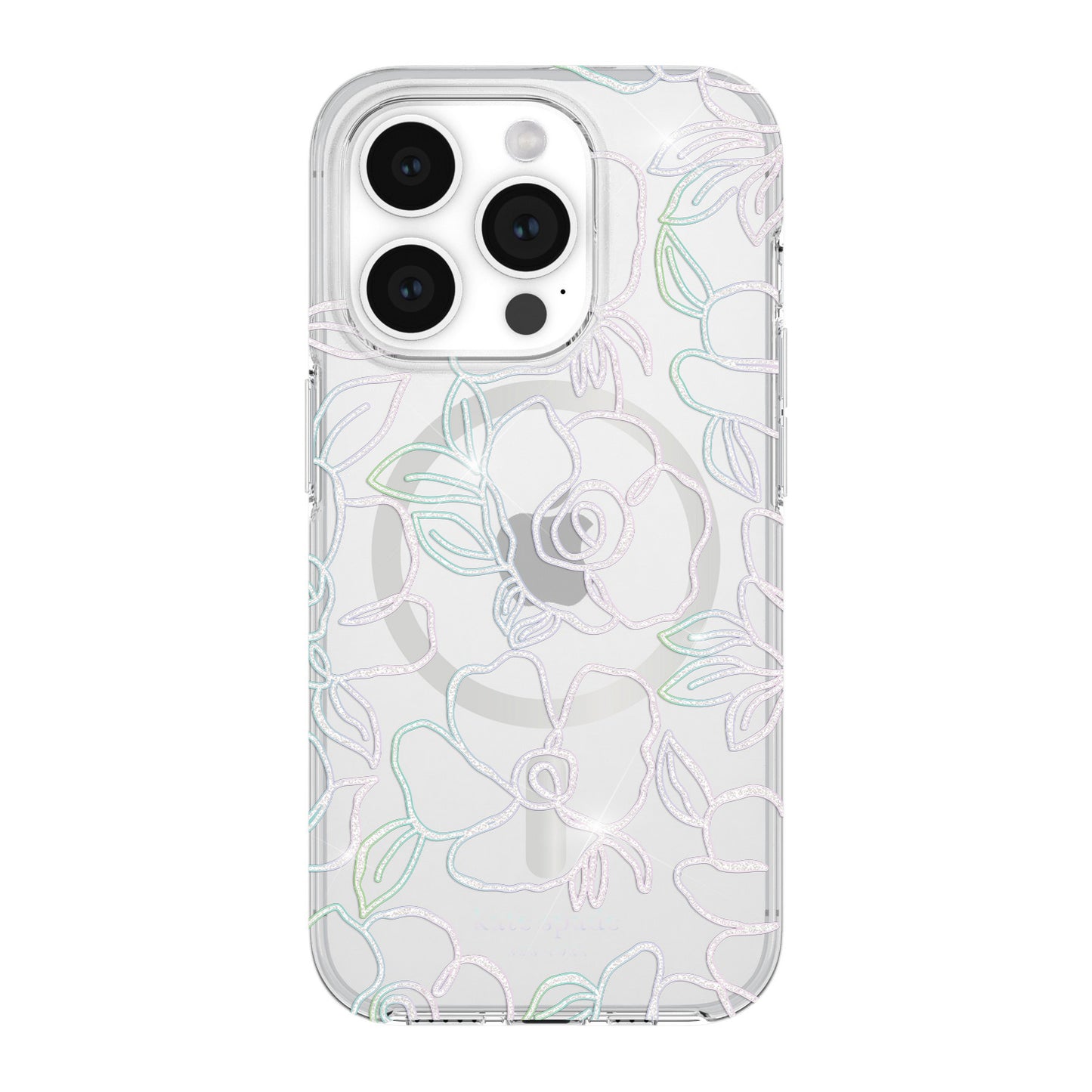 iPhone 15 Pro Kate Spade Protective Hardshell MagSafe Case - Modern Floral - 15-12034