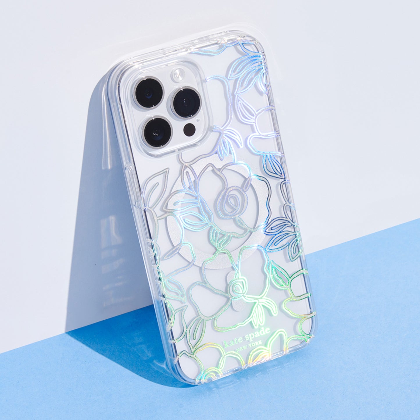 iPhone 15 Pro Kate Spade Protective Hardshell MagSafe Case - Modern Floral - 15-12034