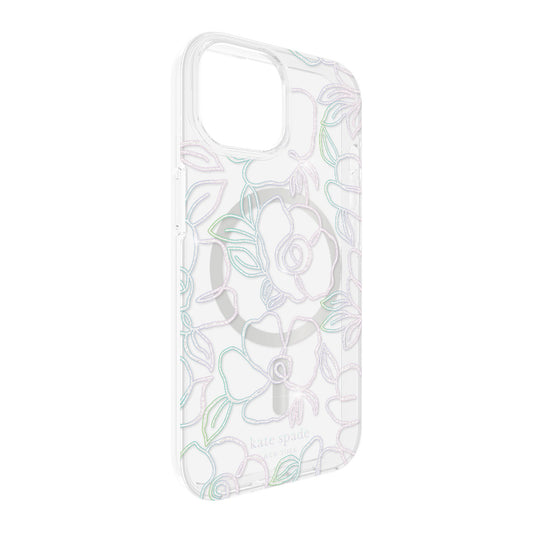 iPhone 15/14/13 Kate Spade Protective Hardshell MagSafe Case - Modern Floral - 15-12035