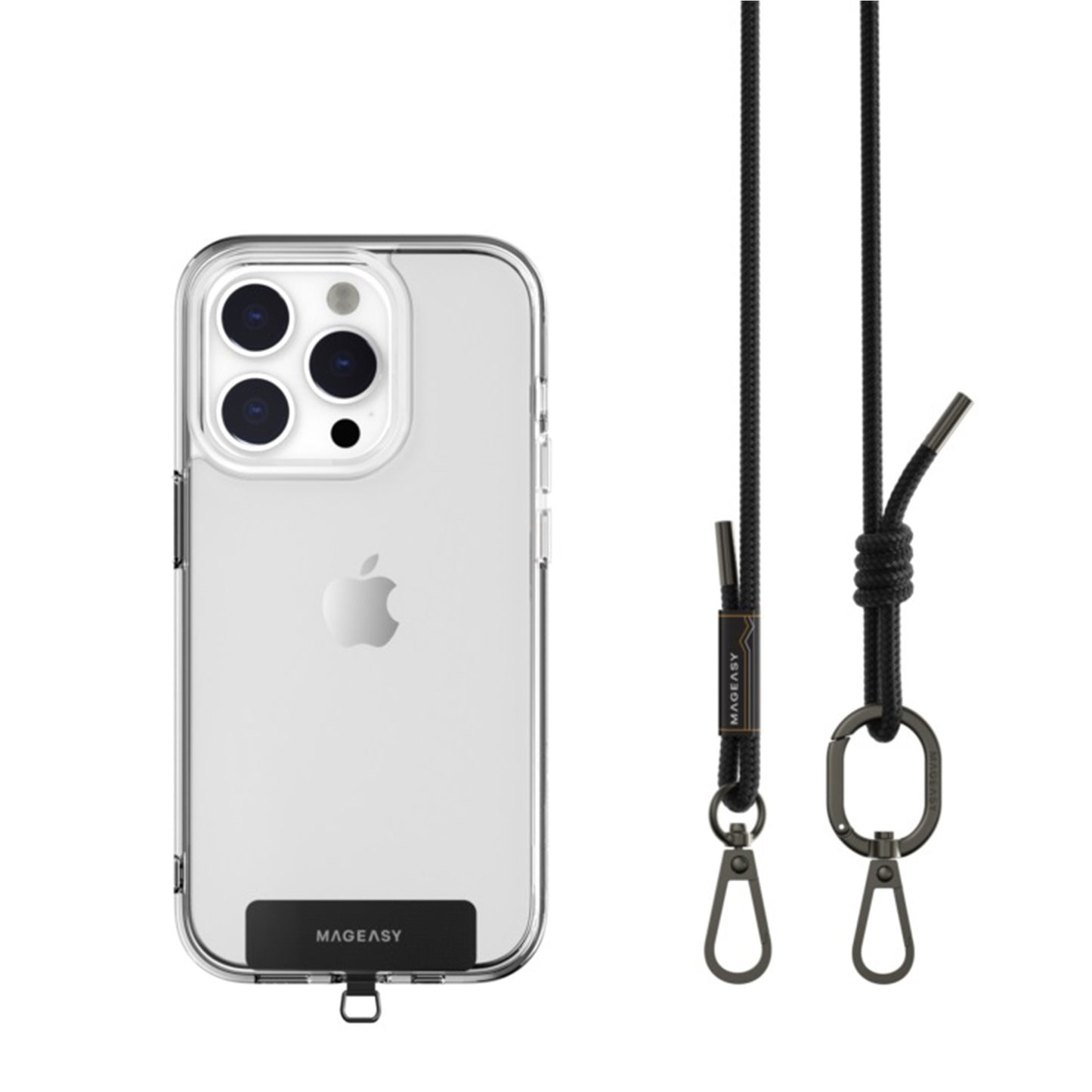 Universal MAGEASY 6mm Adjustable Strap Phone Lanyard - Black - 15-12105