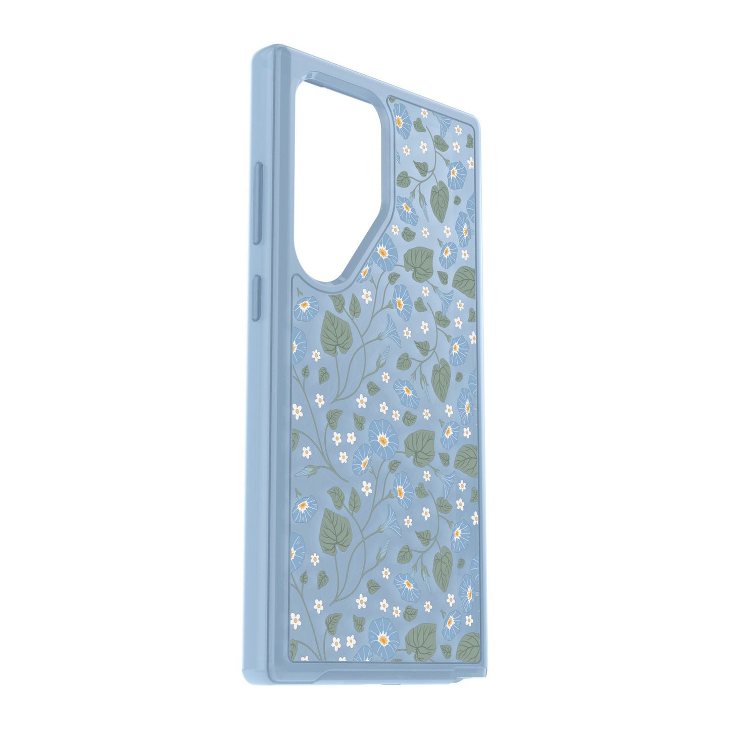 Samsung Galaxy S24 Ultra 5G Otterbox Symmetry Clear Series Case - Blue (Dawn Floral) - 15-12283