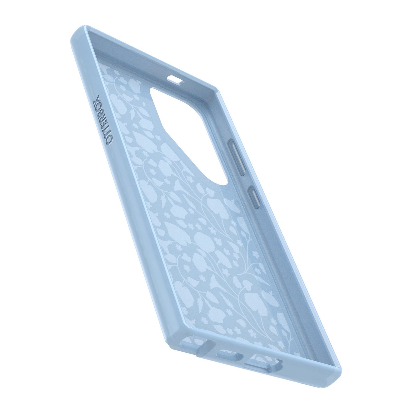 Samsung Galaxy S24 Ultra 5G Otterbox Symmetry Clear Series Case - Blue (Dawn Floral) - 15-12283