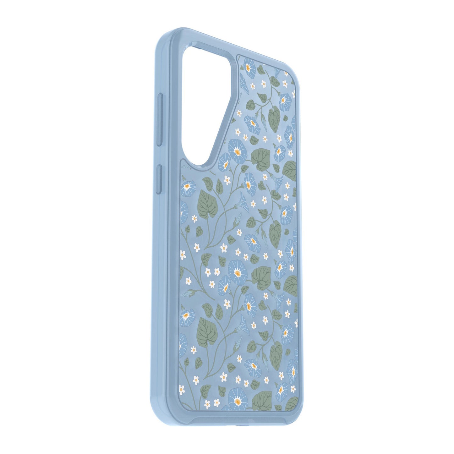 Samsung Galaxy S24+ 5G Otterbox Symmetry Clear Series Case - Blue (Dawn Floral) - 15-12286