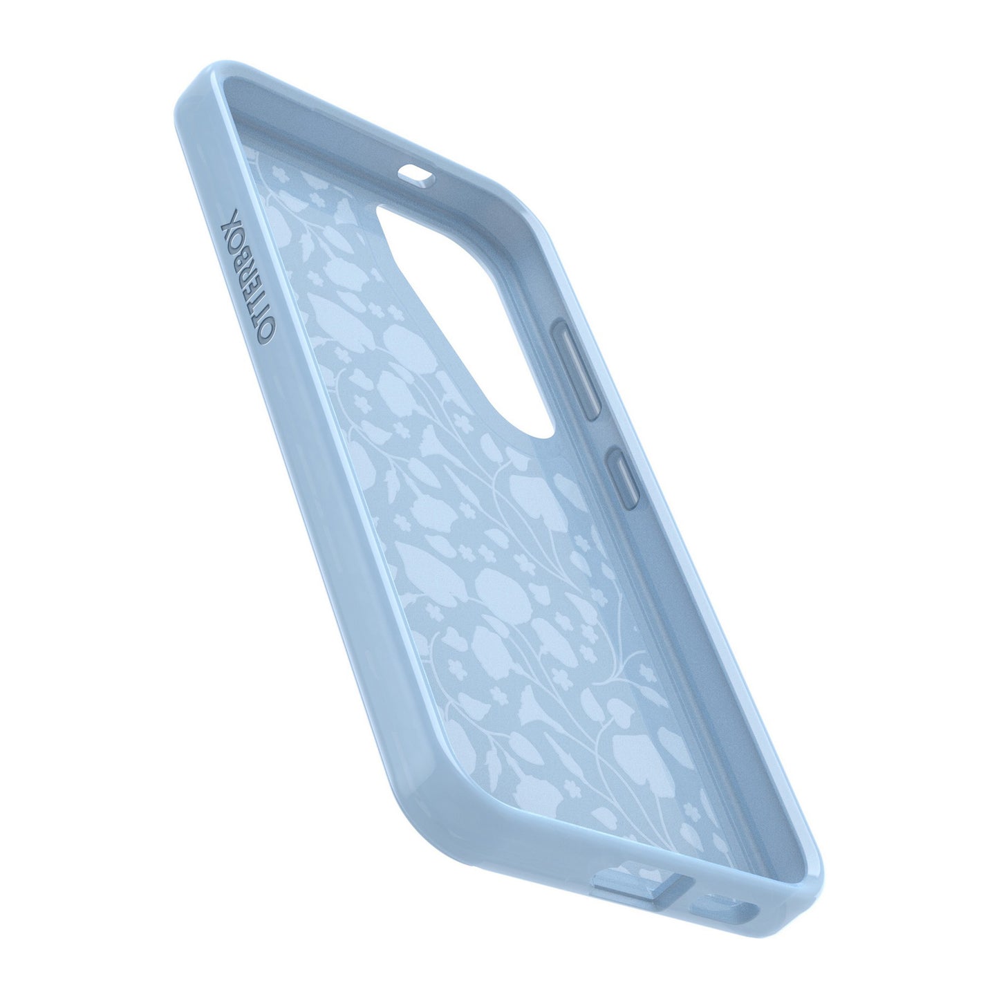Samsung Galaxy S24 5G Otterbox Symmetry Clear Series Case - Blue (Dawn Floral) - 15-12290
