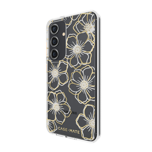 Samsung Galaxy S24 5G Case-Mate Floral Gems Case - Gold - 15-12333