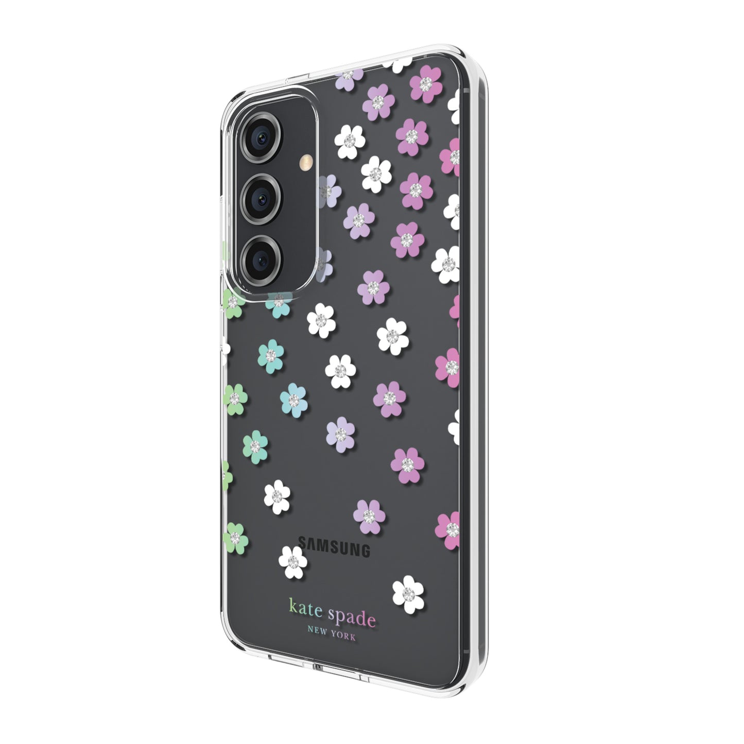 Samsung Galaxy S24 5G Kate Spade Protective Hardshell Case - Scattered Flowers - 15-12334