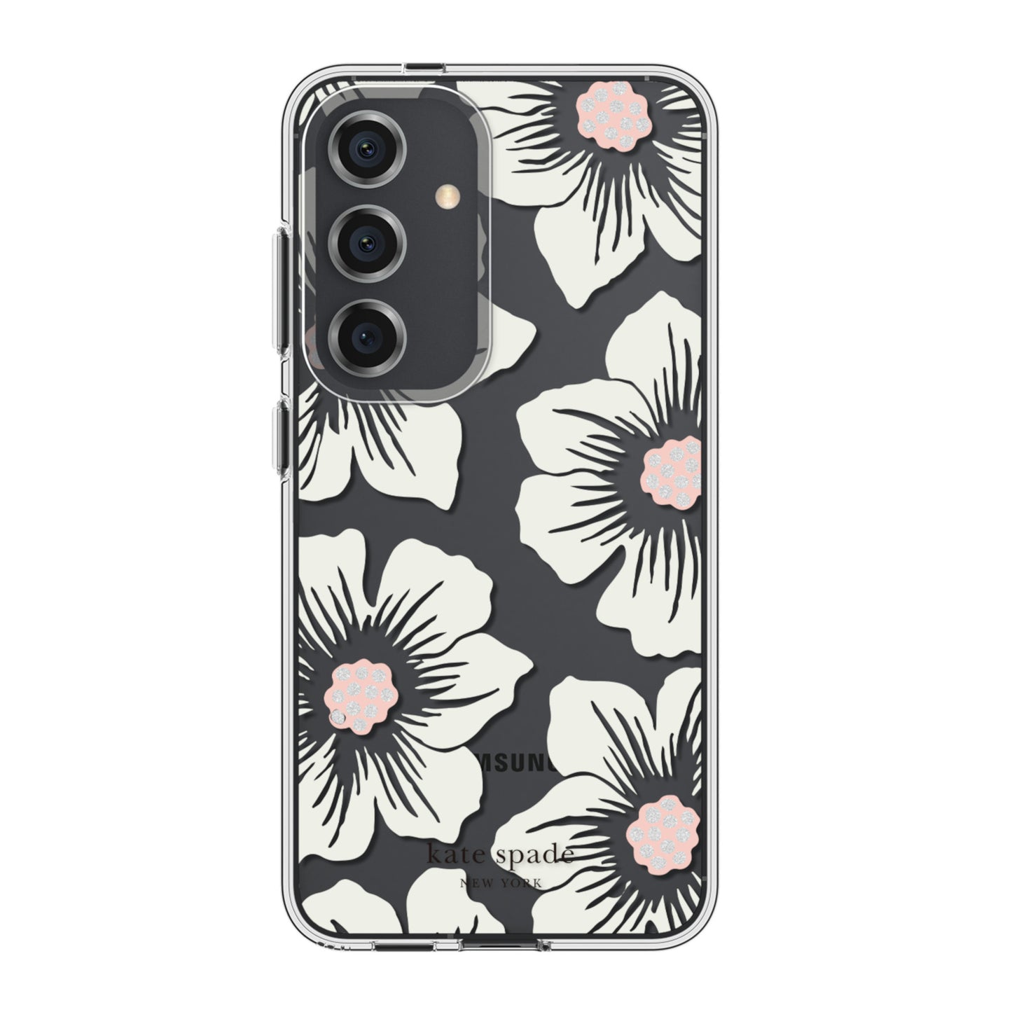 Samsung Galaxy S24 5G Kate Spade Protective Hardshell Case - Hollyhock Cream - 15-12434