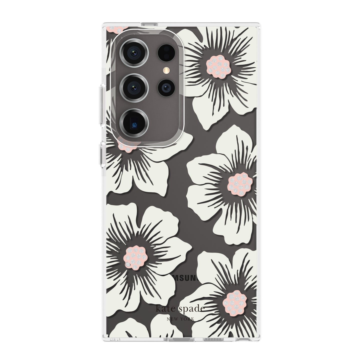 Samsung Galaxy S24 Ultra 5G Kate Spade Protective Hardshell Case - Hollyhock Cream - 15-12435
