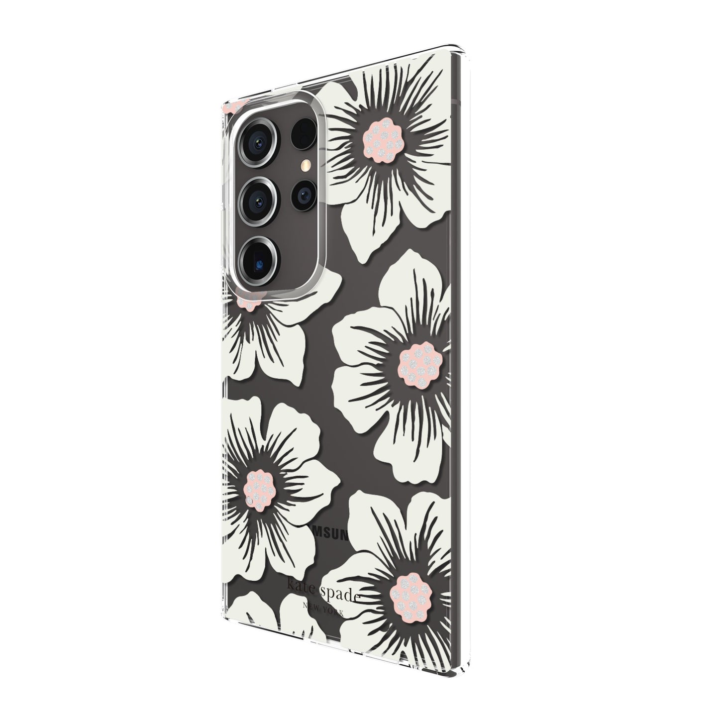 Samsung Galaxy S24 Ultra 5G Kate Spade Protective Hardshell Case - Hollyhock Cream - 15-12435