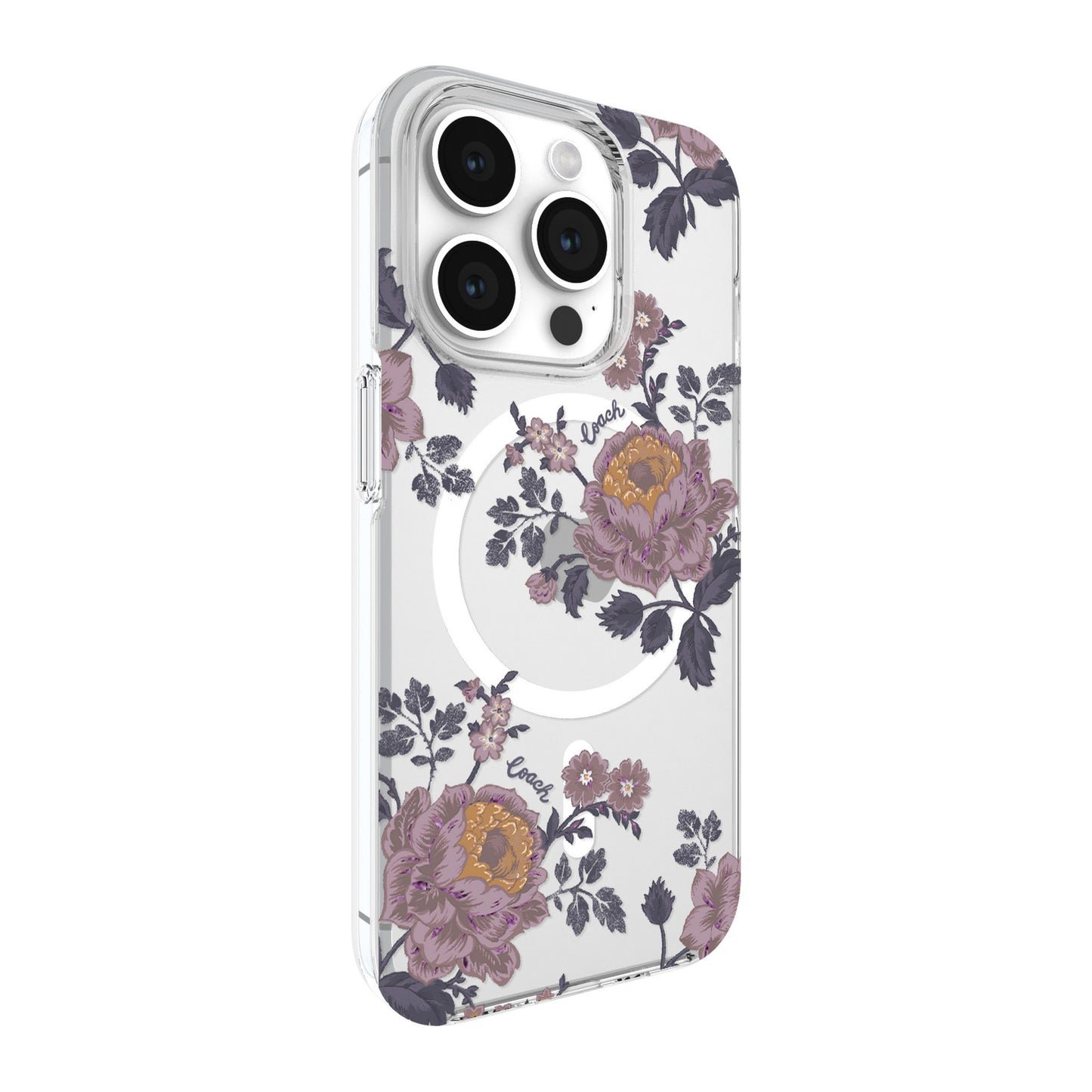 iPhone 15 Pro Coach Protective Case w/Magsafe - Moody Floral - 15-12450