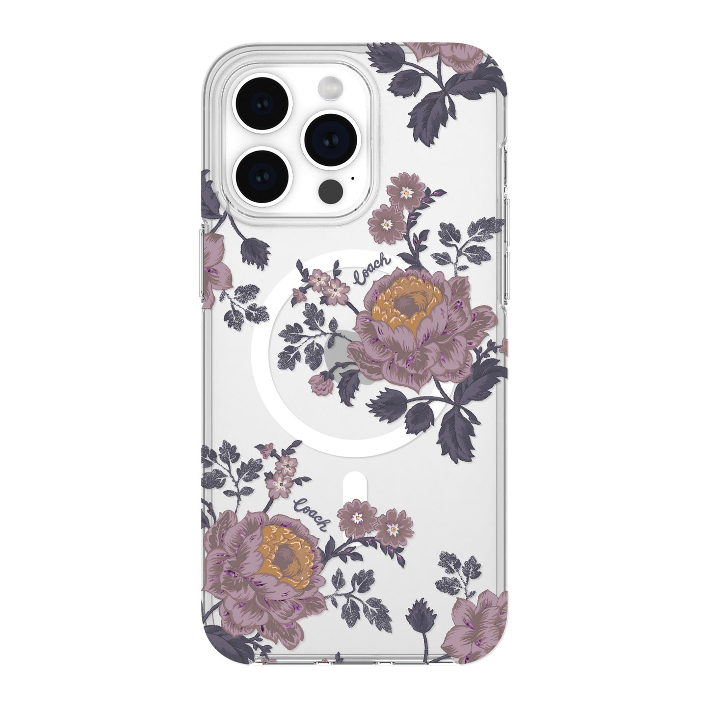 iPhone 15 Pro Max Coach Protective Case w/Magsafe - Moody Floral - 15-12463