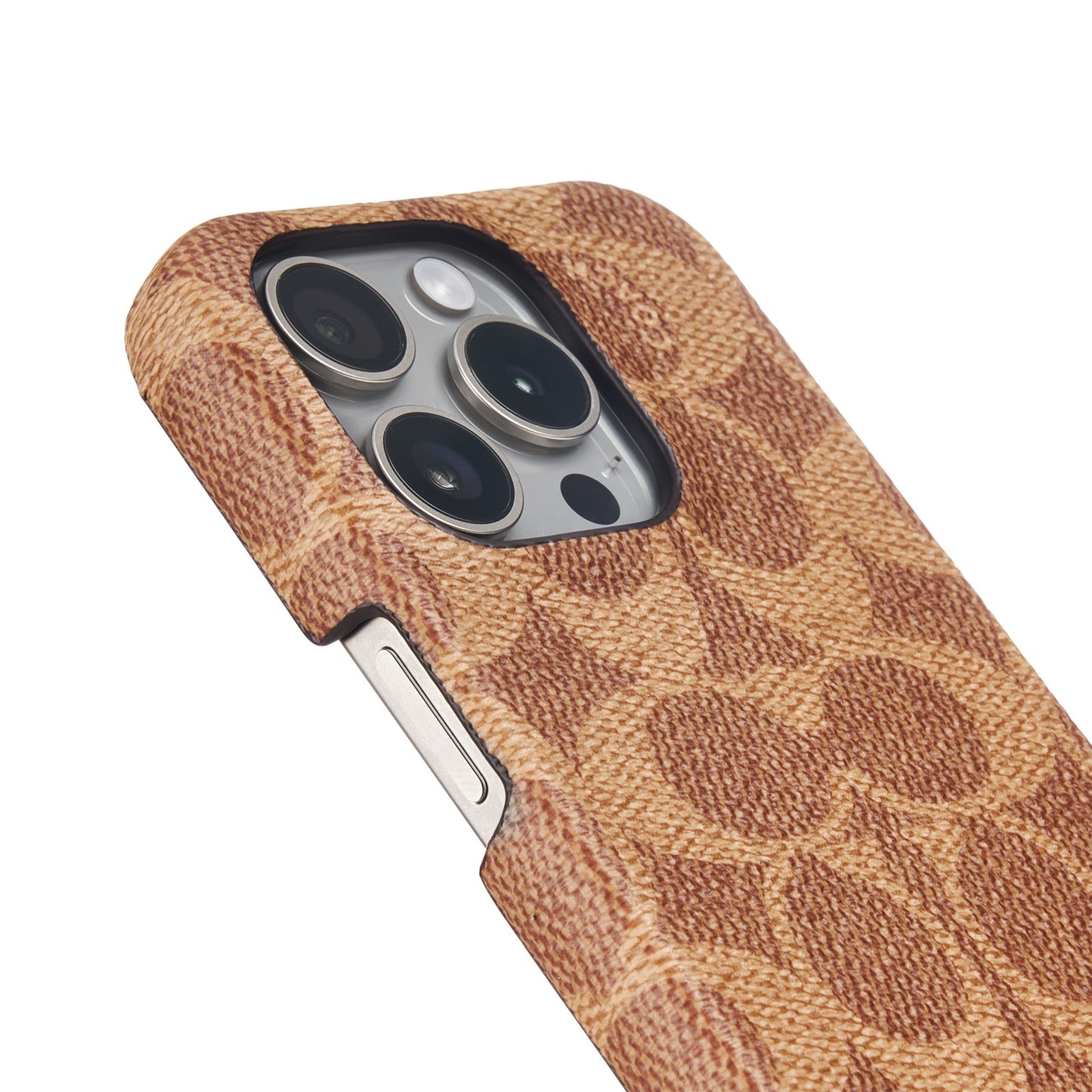 iPhone 15 Pro Max Coach Slim Wrap Signature C Case - Tan - 15-12467