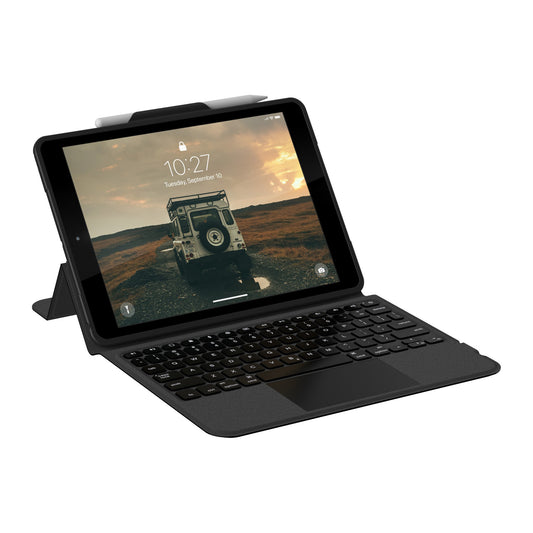iPad 10.2 (2019-2021) (7th-9th Gen) UAG Bluetooth Keyboard w/Trackpad - Black - 15-12567