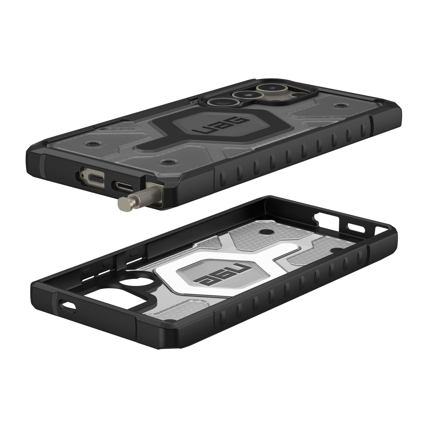 Samsung Galaxy S24 Ultra 5G UAG Pathfinder Clear Pro MagSafe Case - Ice - 15-12613