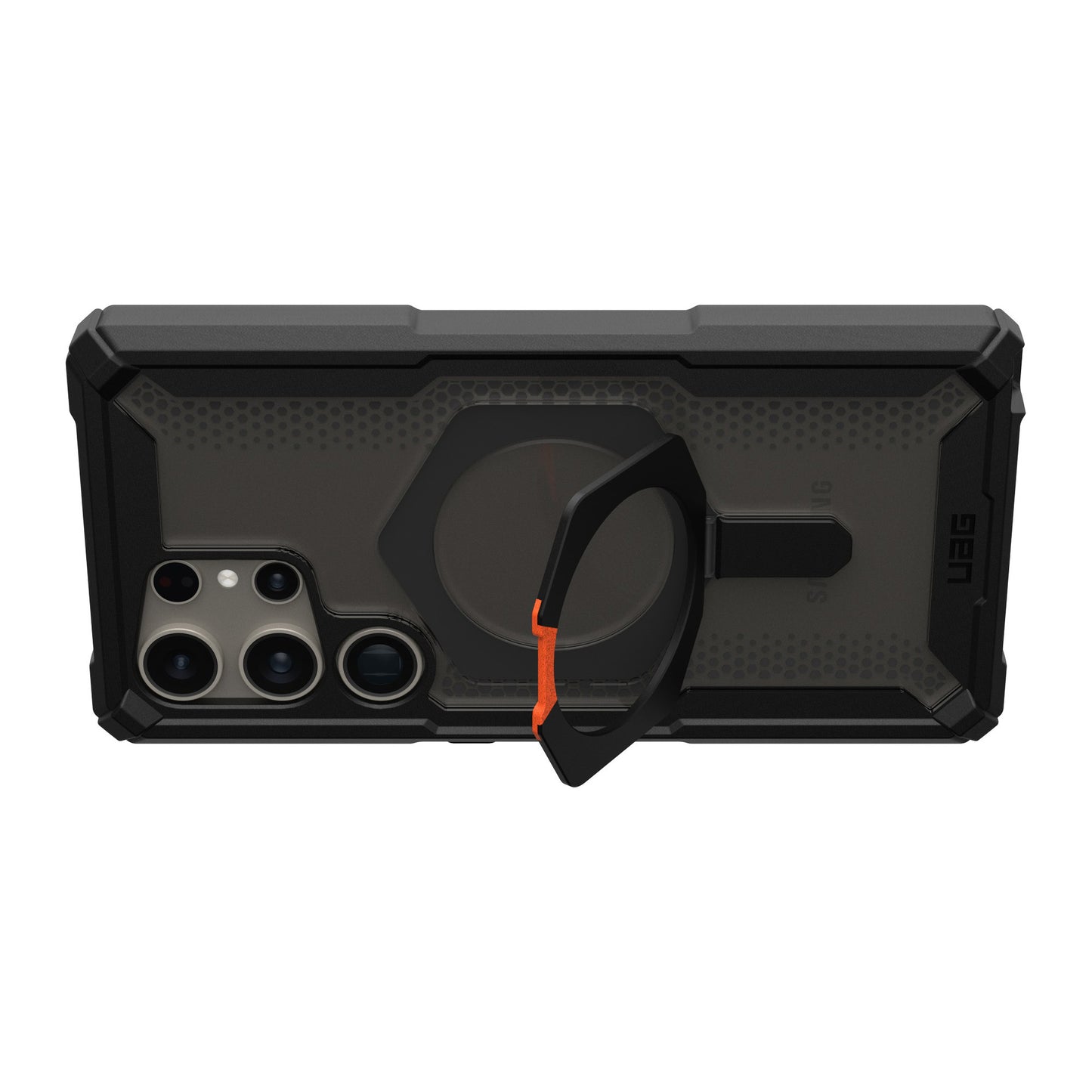 Samsung Galaxy S24 Ultra 5G UAG Plasma XTE Kickstand Pro Magsafe Case - Black/Orange - 15-12615