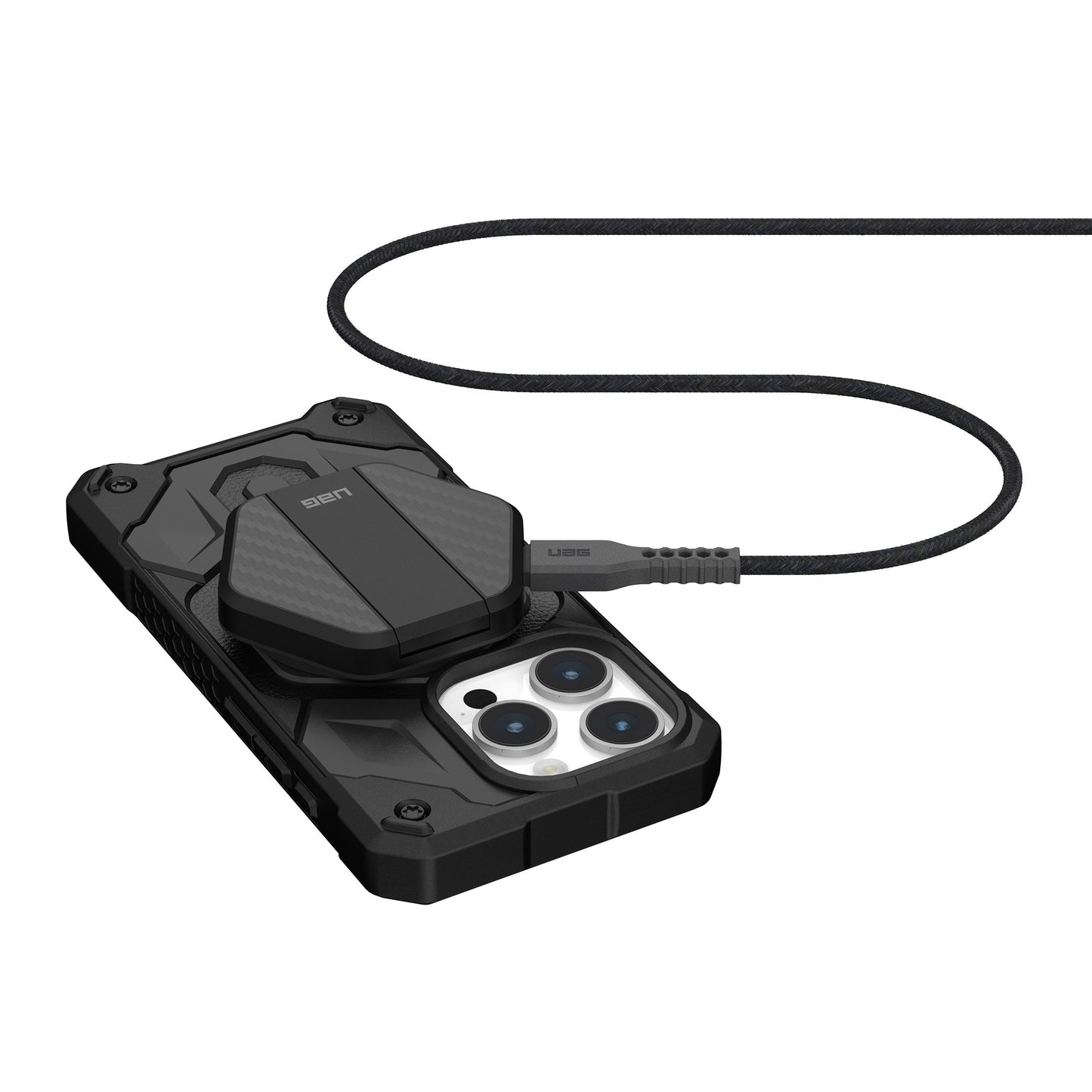UAG 15W MagSafe Wireless Charging Pad w/Kickstand - Black - 15-12680
