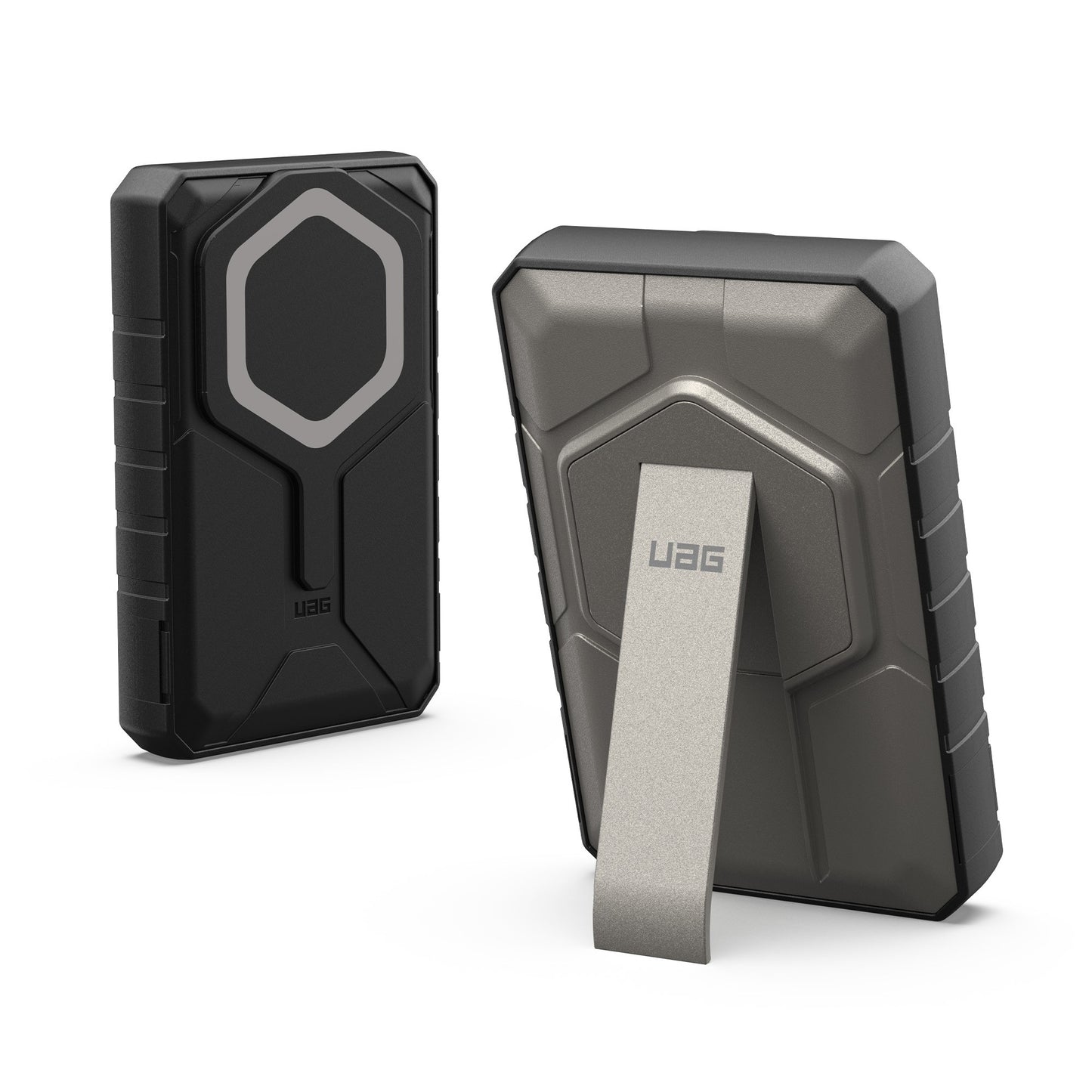 UAG 10,000 mAh Rugged Wireless Power Bank + Stand - Black - 15-12681