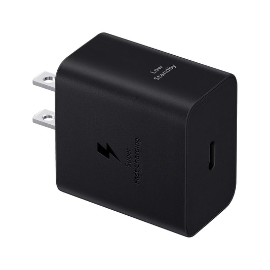 Samsung OEM 45W USB-C PD Wall Charger w/ USB-C to USB-C Cable - Black - 15-12688