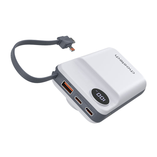 Choetech 20,000 mAh LED Display Power Bank for Mobile and Apple Watch w/Cable - 15-12727