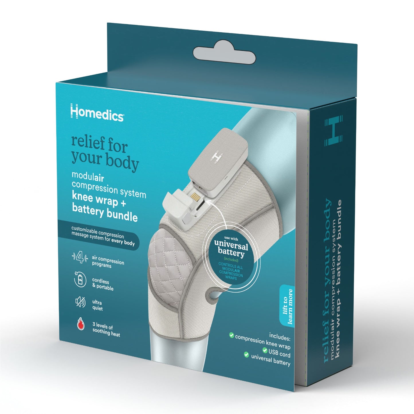 HoMedics Modulair Compression Knee Wrap Bundle - 15-12826