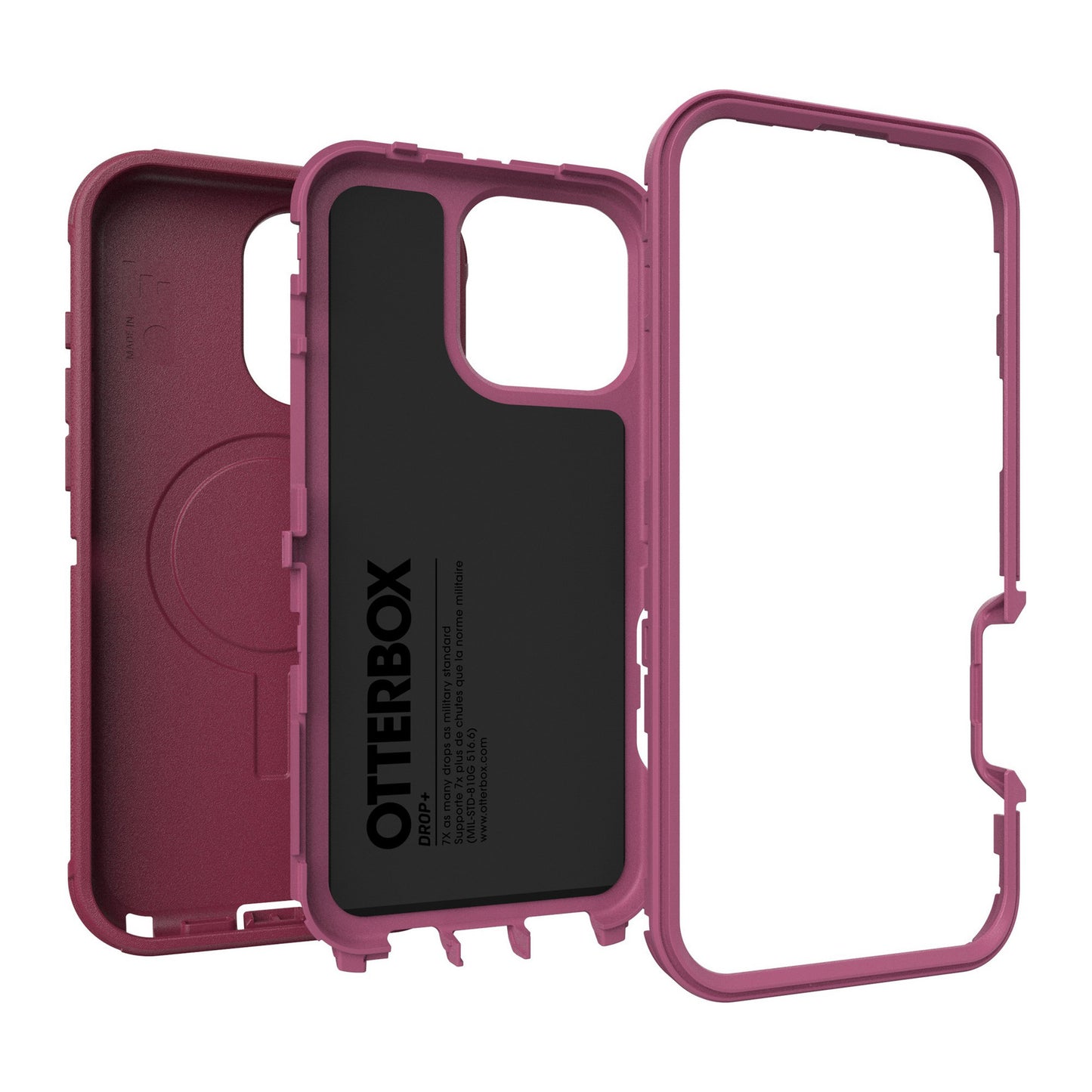 iPhone 16 Pro Max Otterbox Defender Pro w/ MagSafe Series Case - Pink - Foxberry - 15-12958