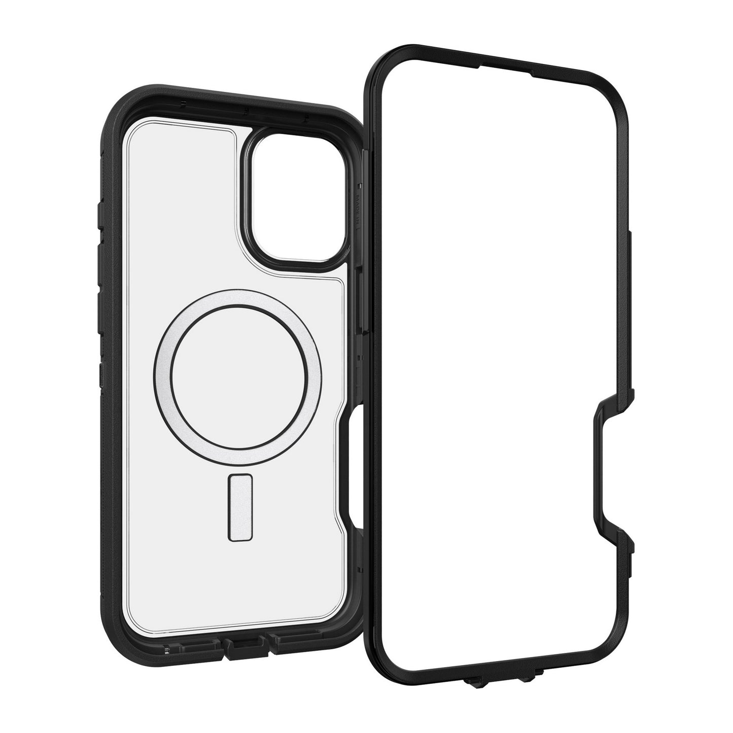 iPhone 16 Plus Otterbox Defender XT Clear Pro w/ MagSafe Series Case - Clear/Black - Dark Side - 15-12962