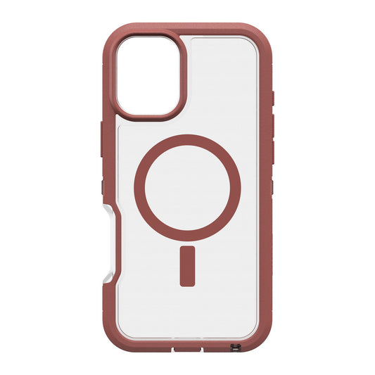 iPhone 16 Plus Otterbox Defender XT Clear Pro w/ MagSafe Series Case - Clear/Red - Dust Bowl - 15-12963