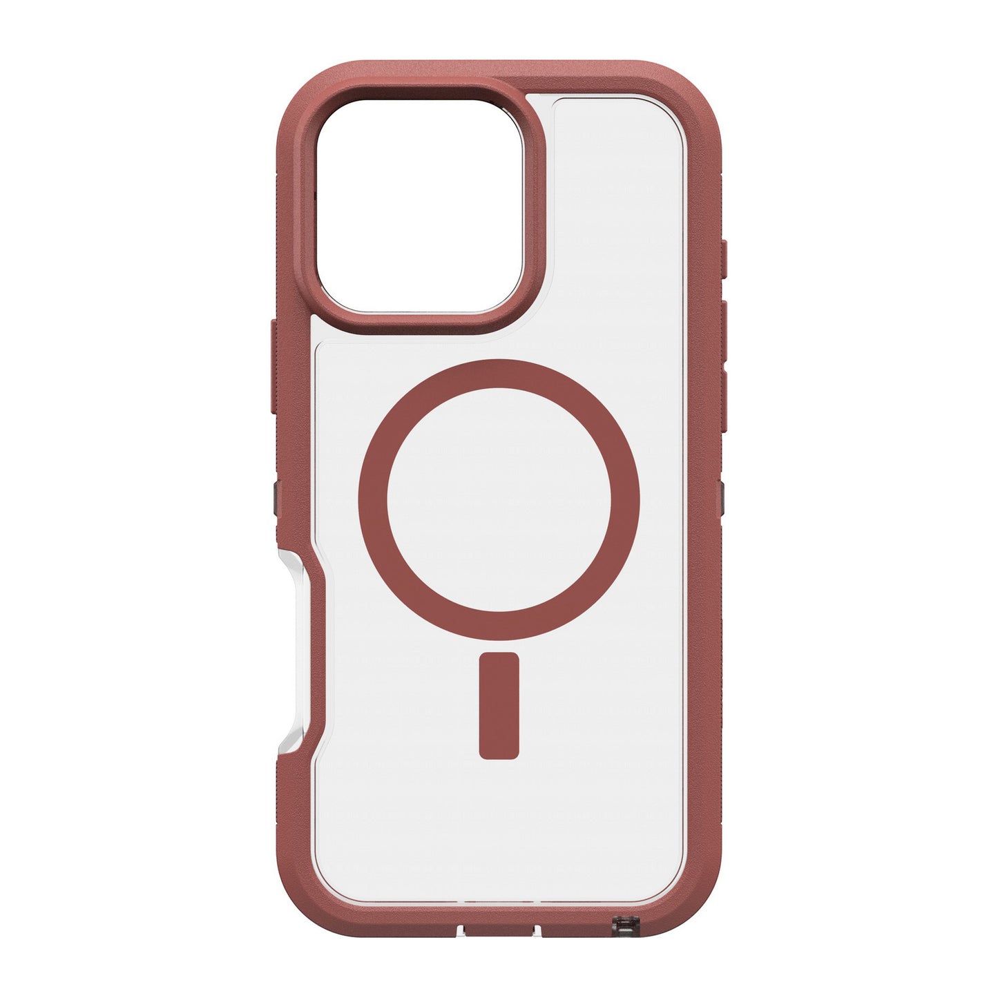 iPhone 16 Pro Max Otterbox Defender XT Clear Pro w/ MagSafe Series Case - Clear/Red - Dust Bowl - 15-12987