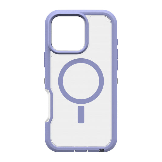 iPhone 16 Pro Max Otterbox Defender XT Clear Pro w/ MagSafe Case - Clear/Purple - Lavendar Haze - 15-12989