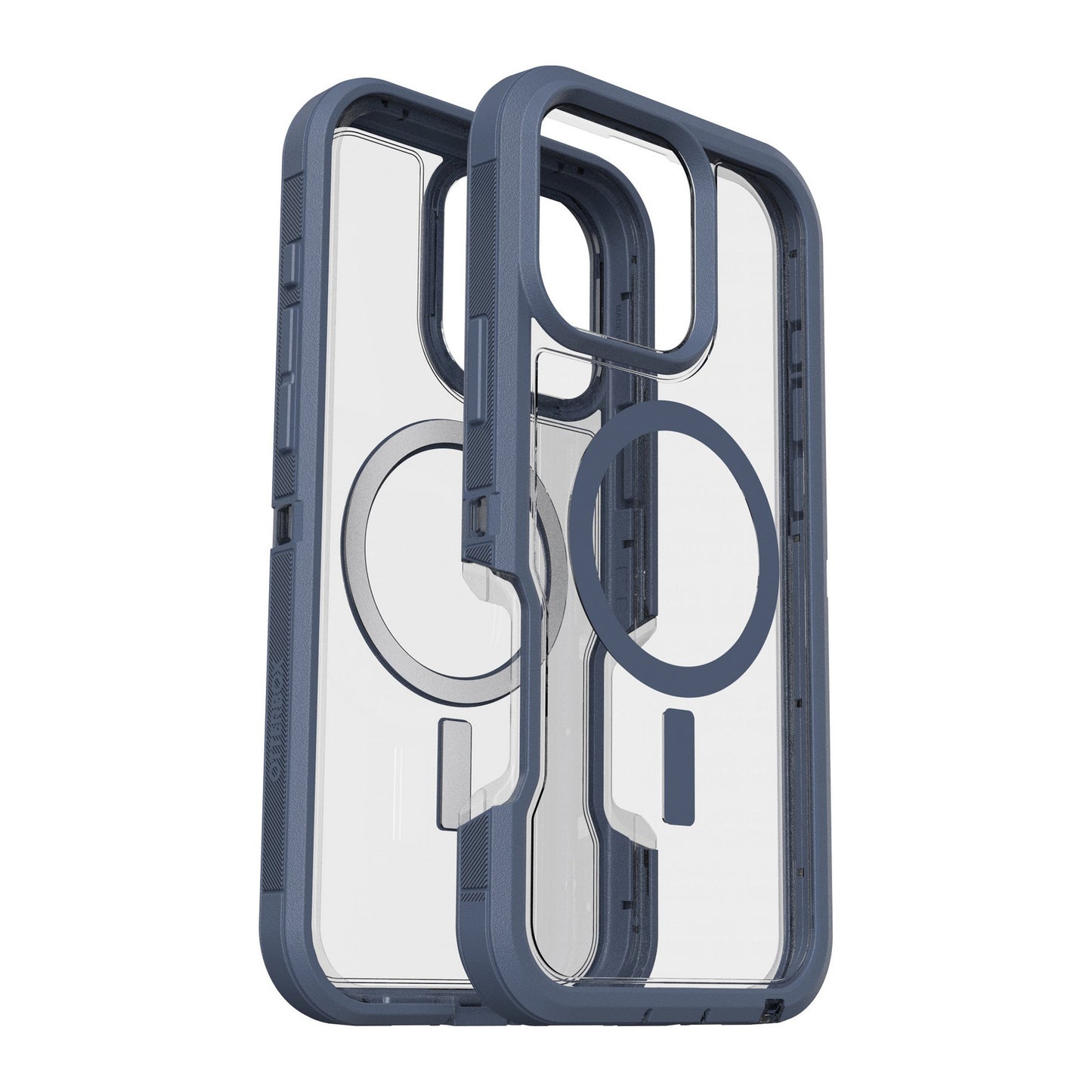 iPhone 16 Pro Max Otterbox Defender XT Clear Pro w/ MagSafe Case - Clear/Blue - Mountain Storm - 15-12990