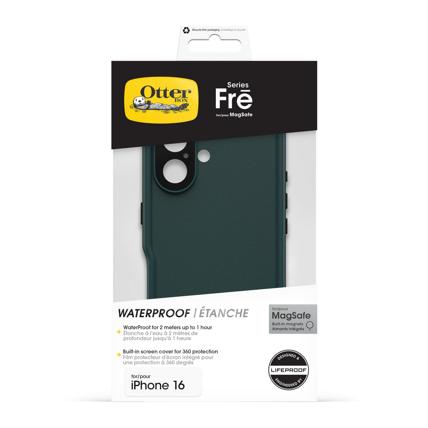 iPhone 16 Otterbox Fre MagSafe Case - Green - Submerge - 15-12998