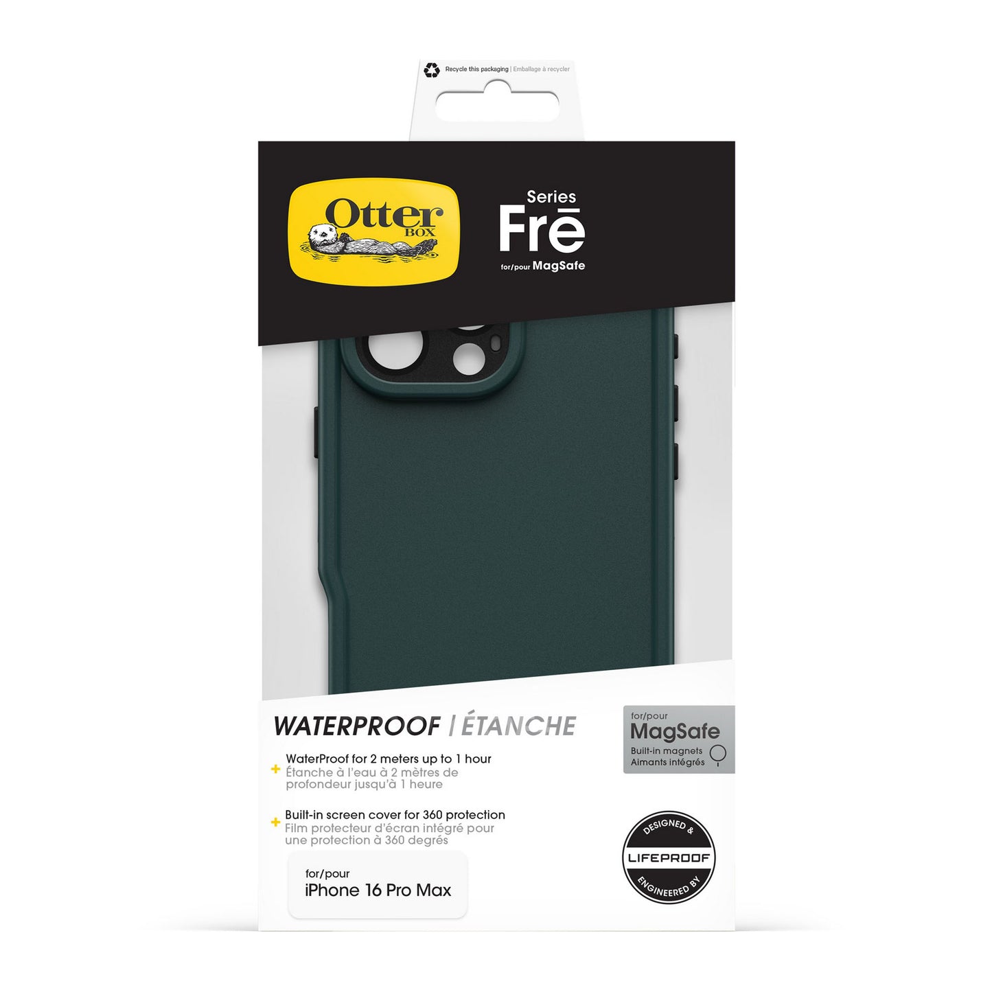 iPhone 16 Pro Max Otterbox Fre MagSafe Case - Green - Submerge - 15-13004