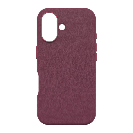 iPhone 16 Otterbox Symmetry Cactus Leather w/MagSafe case - Red - Maroon Bells - 15-13042