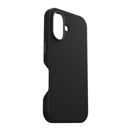 iPhone 16 Otterbox Symmetry Cactus Leather w/MagSafe case - Black - Noir Ash - 15-13043