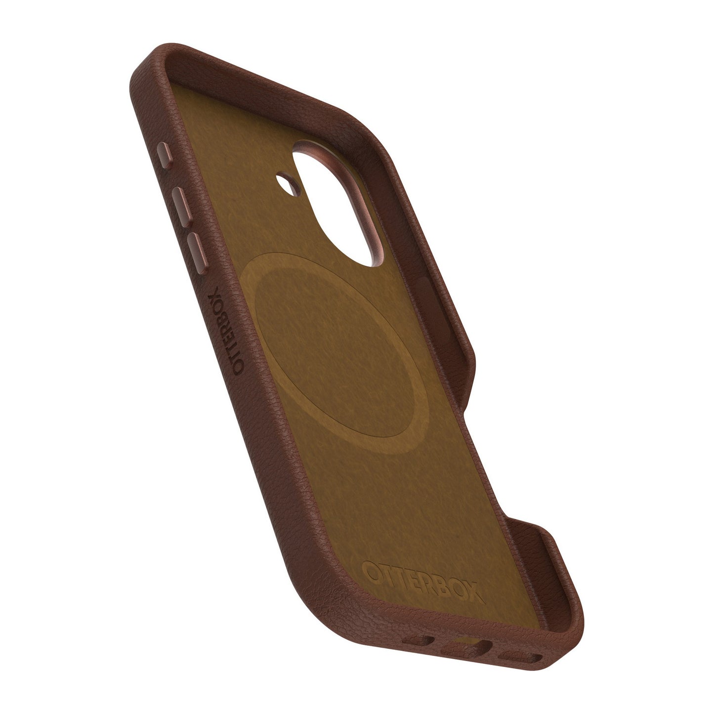 iPhone 16 Otterbox Symmetry Cactus Leather w/MagSafe case - Brown - Rich Adobe - 15-13044