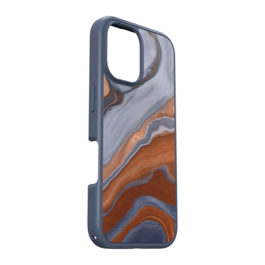 iPhone 16 Otterbox Symmetry Graphics w/ MagSafe Series Case - Blue - High Desert Agate - 15-13077