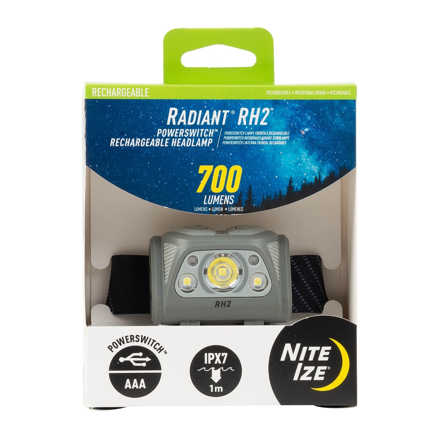 Nite Ize RH2 PowerSwitch Rechargeable Headlamp - 15-13165