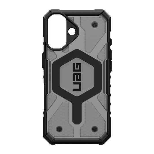 iPhone 16 UAG Pathfinder Clear MagSafe Case - Ash - 15-13186