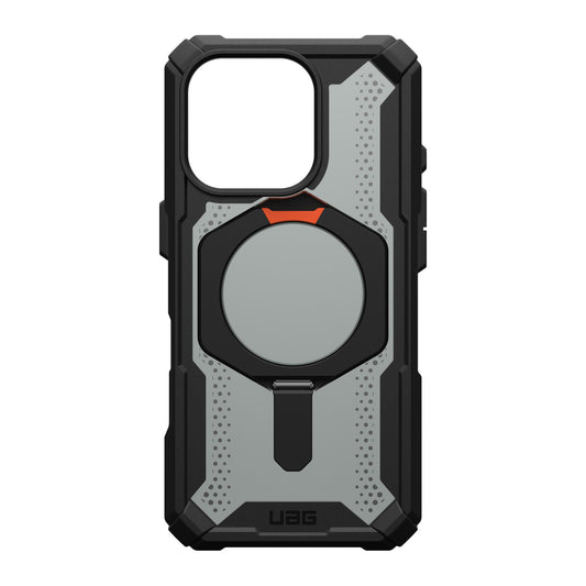 iPhone 16 Pro UAG Plasma XTE Kickstand MagSafe Case - Black/Orange - 15-13204