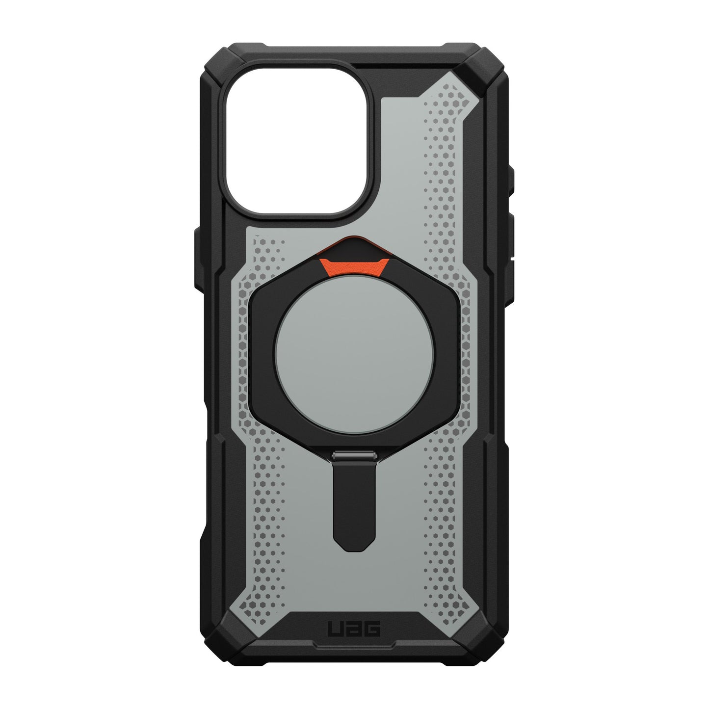 iPhone 16 Pro Max UAG Plasma XTE Kickstand MagSafe Case - Black/Orange - 15-13224