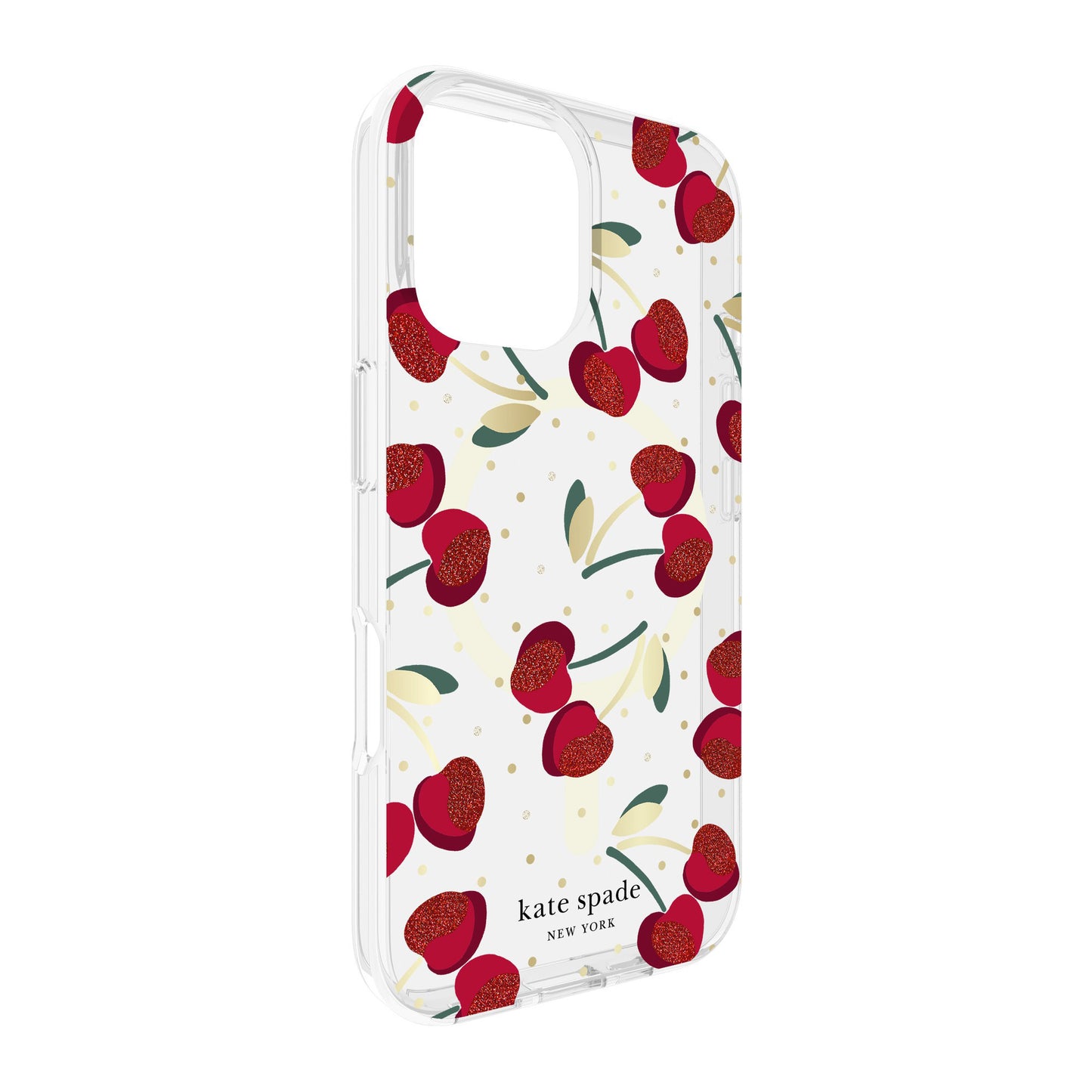 iPhone 16 Kate Spade Protective Prints MagSafe Case - Cherry Dot - 15-13245