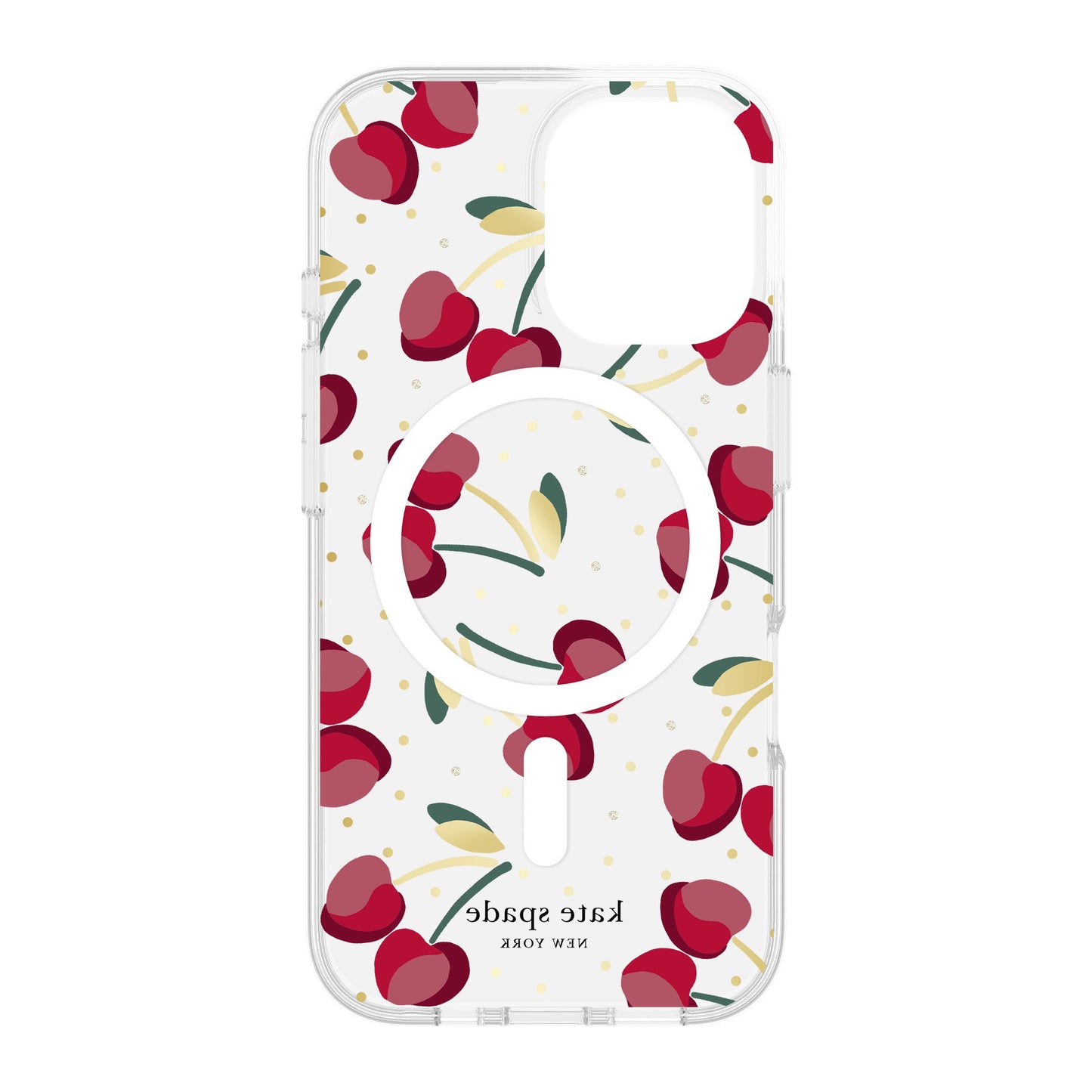 iPhone 16 Kate Spade Protective Prints MagSafe Case - Cherry Dot - 15-13245