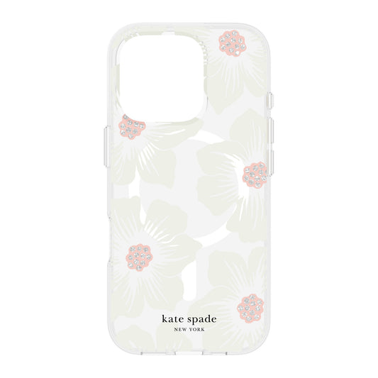 iPhone 16 Pro Kate Spade Protective Prints MagSafe Case - Hollyhock Floral - 15-13265