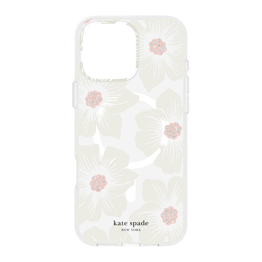 iPhone 16 Pro Max Kate Spade Protective Prints MagSafe Case - Hollyhock Floral - 15-13278