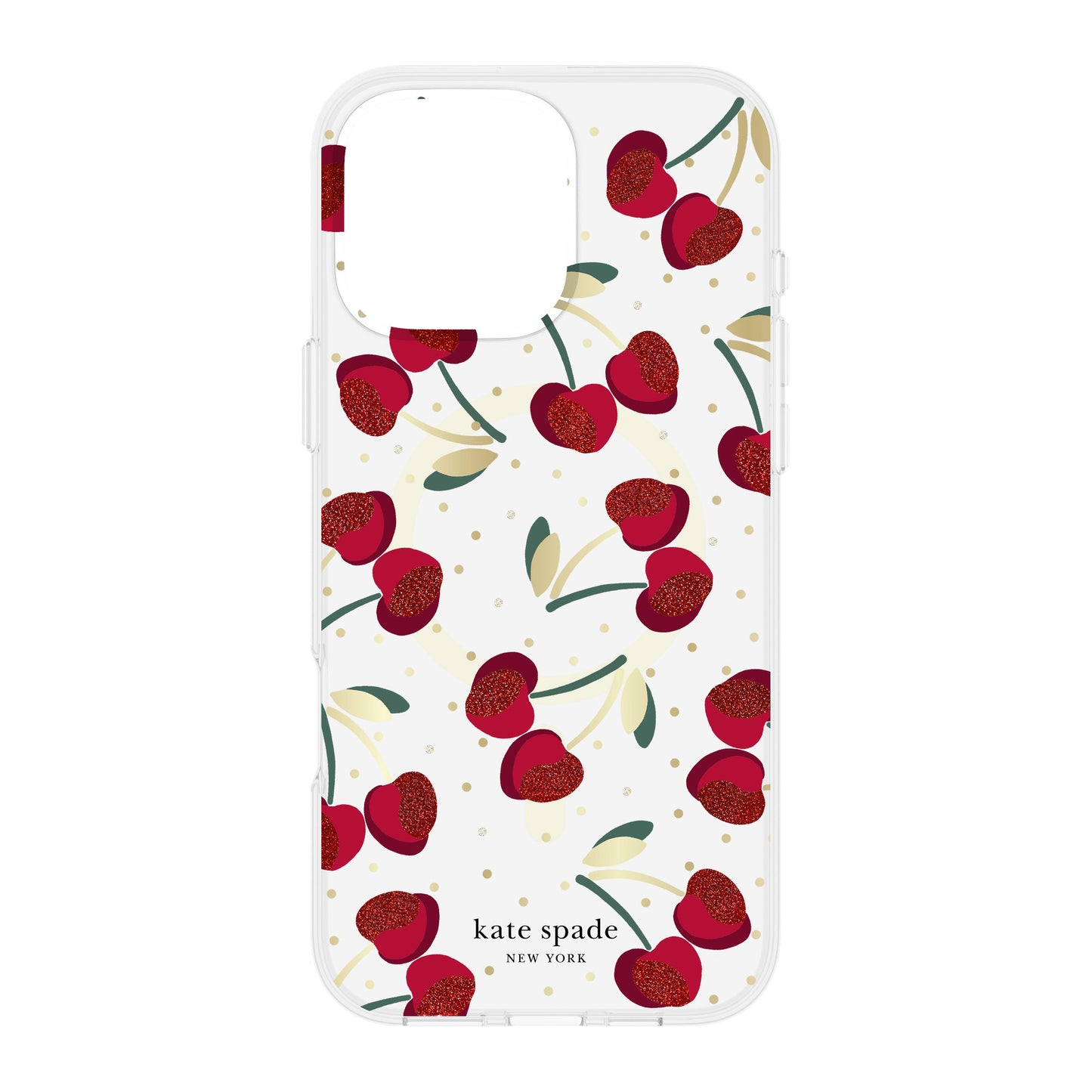 iPhone 16 Pro Max Kate Spade Protective Prints MagSafe Case - Cherry Dot - 15-13279