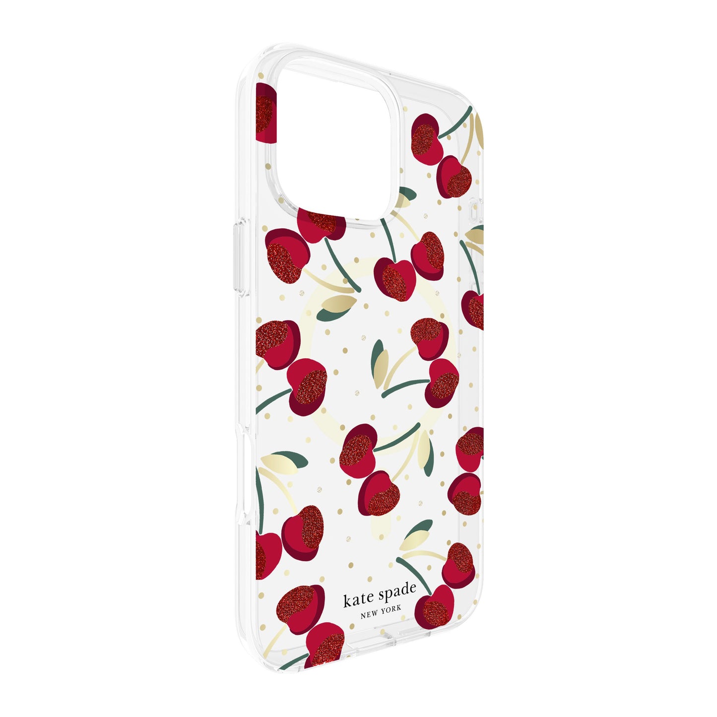 iPhone 16 Pro Max Kate Spade Protective Prints MagSafe Case - Cherry Dot - 15-13279