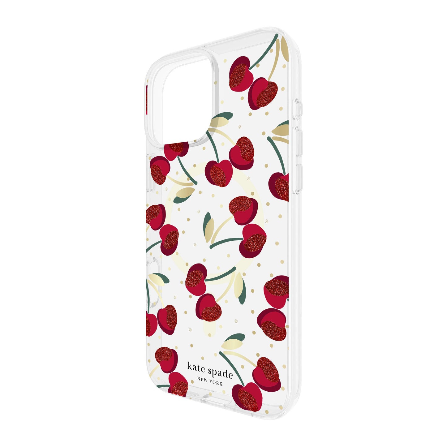 iPhone 16 Pro Max Kate Spade Protective Prints MagSafe Case - Cherry Dot - 15-13279