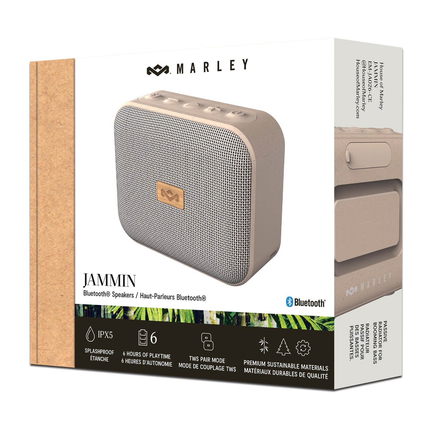 House of Marley Jammin Bluetooth Speaker - Cream - 15-13301