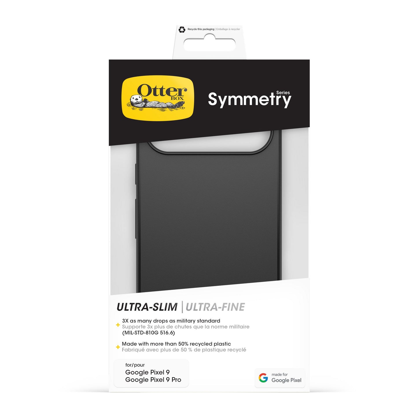 Google Pixel 9/9 Pro Otterbox Symmetry Series Case - Black - 15-13335