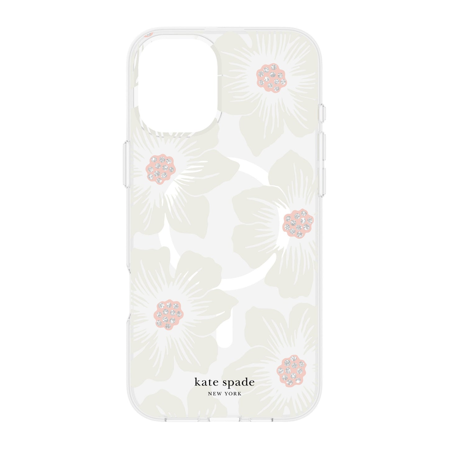 iPhone 16 Plus Kate Spade Protective Prints MagSafe Case - Hollyhock Floral - 15-13349